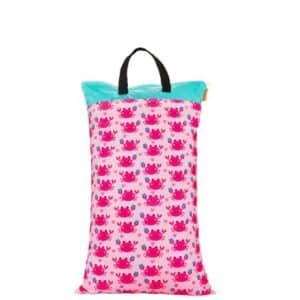 Kawaii Happy Crab Pattern Art Pink Nappy Bag