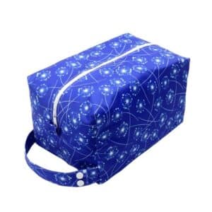 Lovely Dandelion Flower Design Blue Diaper Bag