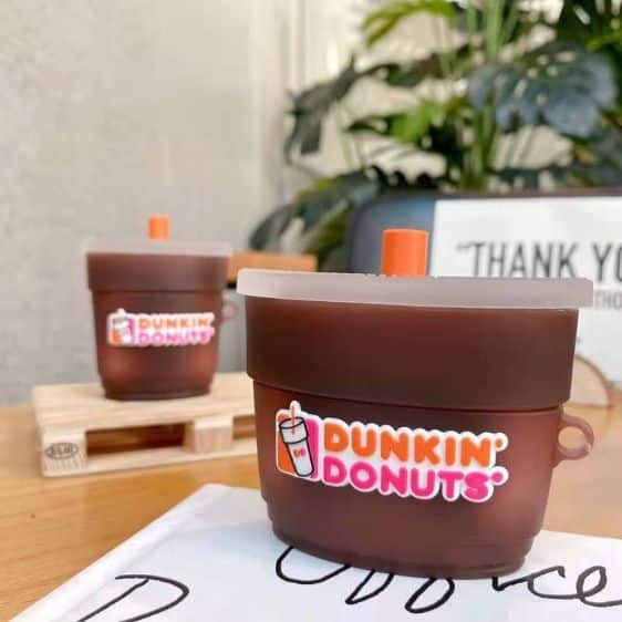 Charming Dunkin Donuts-Inspired Brown AirPods Case