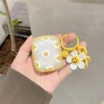 Charming Smiley Emoji Face Flower Lady AirPods Case