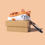Cute Animal Cat Sleeping Brown AirPods Cover