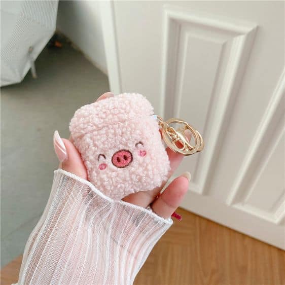Cute Cheerful Pig Face Pink AirPods Protective Cover