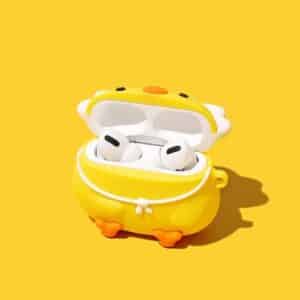 Cute Chicken Wearing Hat Yellow AirPods Case