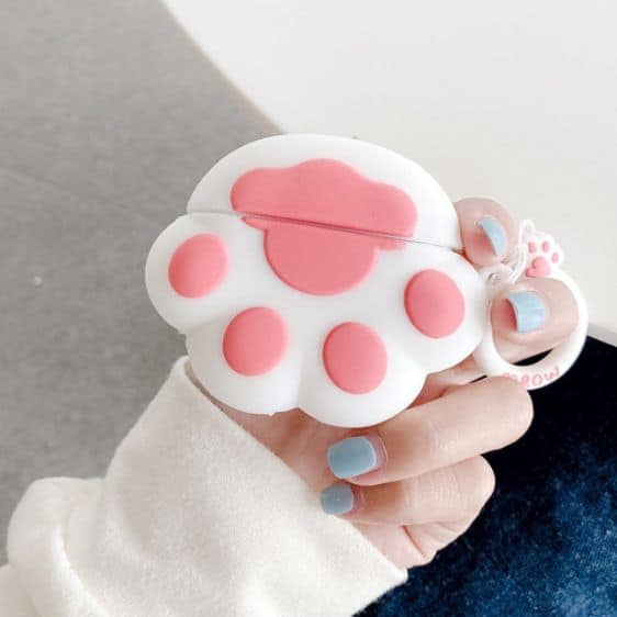 Lovely Animal Paw White AirPods Protective Case
