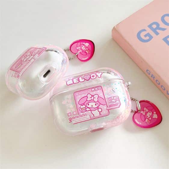 Adorable My Melody Heart Symbol Girly AirPods Case