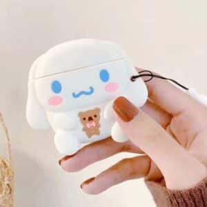 Adorable White Puppy Cinnamoroll 3D AirPods Cover