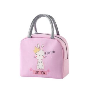 Charming Cat A Big Hug For You Pink Lunch Tote