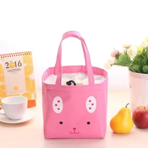 Charming Rabbit Face Minimalist Design Lunch Basket