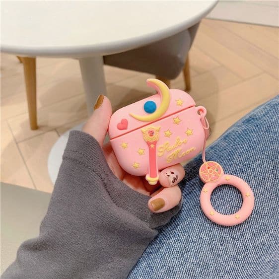 Charming Sailor Moon Wand Pink AirPods Cover