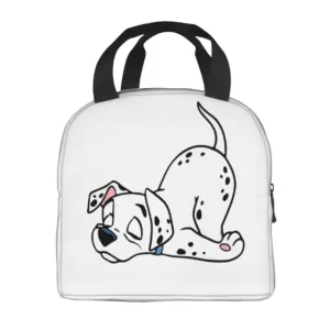 Cute Dalmatian Dog White Insulated Lunch Bag
