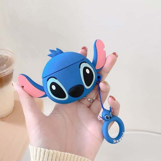 Cute Disney Animation Stitch Blue AirPods Cover