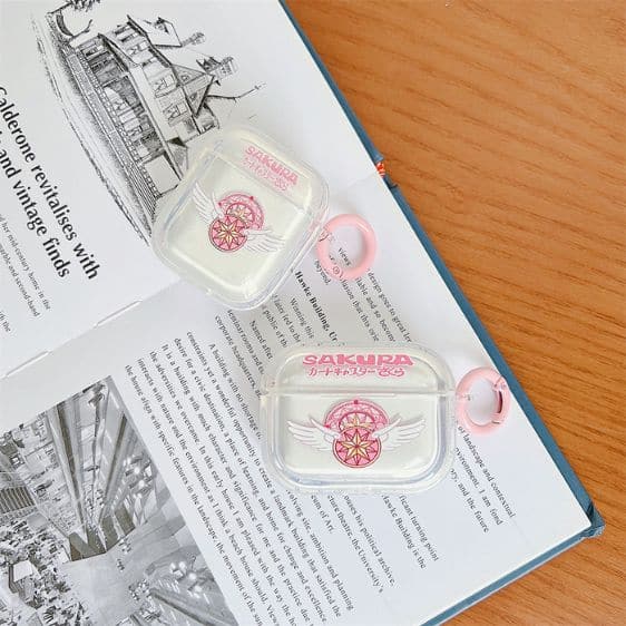 Kawaii Card Captor Sakura Transparent AirPods Case