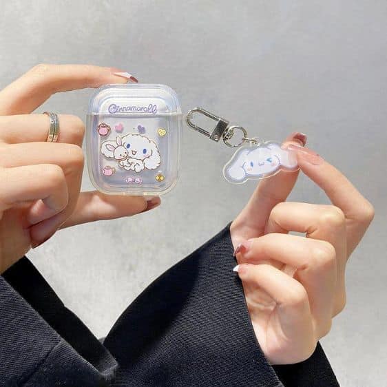 Kawaii Sanrio Cinnamoroll Transparent AirPods Case