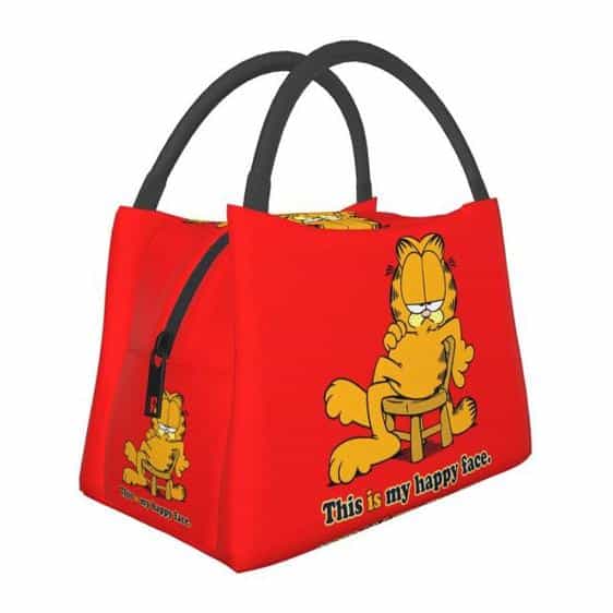 Lovely Garfield This Is My Happy Face Bento Bag