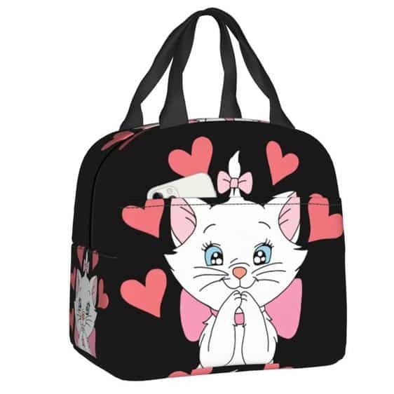 Lovely Marie Of The Aristocats Black Lunch Bag
