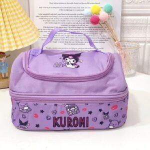 Adorable Sanrio's Kuromi Purple Lunch Basket