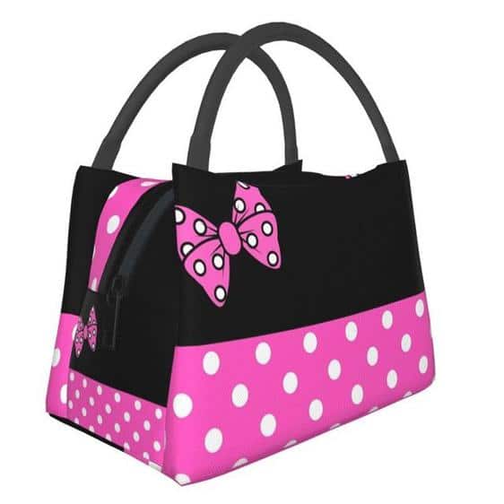 Charming Disney Pink Minnie Mouse Polka Bento Bag