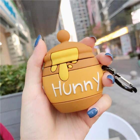 Cute Winnie The Pooh Honey Pot 3D Art AirPods Case