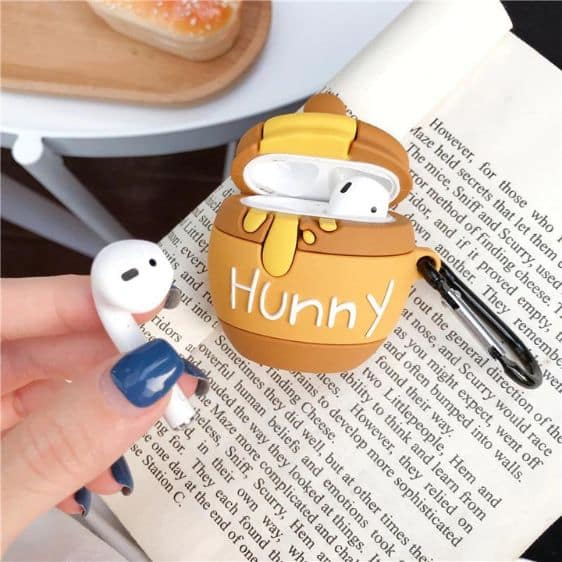 Cute Winnie The Pooh Honey Pot 3D Art AirPods Case
