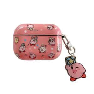 Kawaii Kirby Art With Pendant Pink AirPods Cover