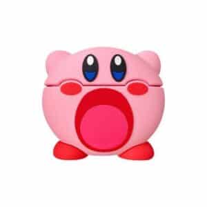 Kawaii Kirby Wide-Open Mouth Pink AirPods Case