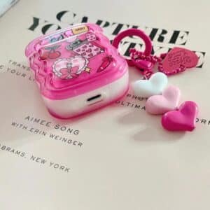Charming Sweet Girl Rose Pink Girly AirPods Case