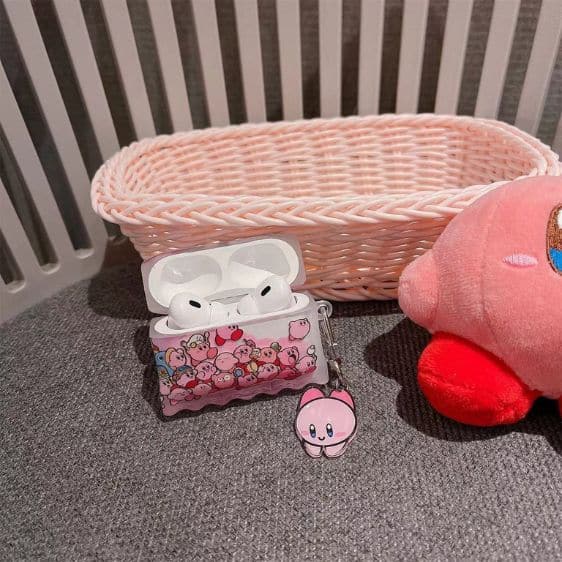 Kawaii Kirby's Species Art Pink AirPods Case