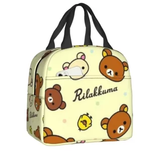 Cute Rilakkuma Head Design Insulated Lunch Bag