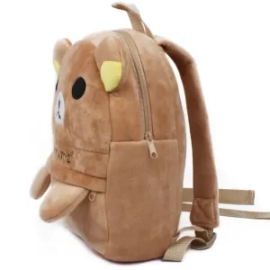 Adorable Rilakkuma Bear Design Brown Plush Backpack Bag