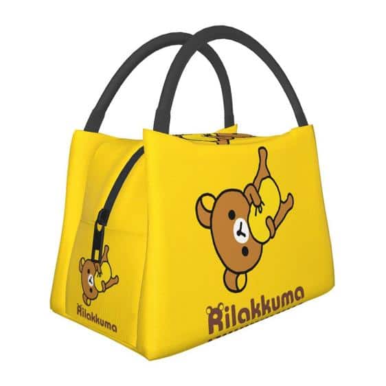Adorable Rilakkuma Relaxed Bear Yellow Ladies Lunch Bag