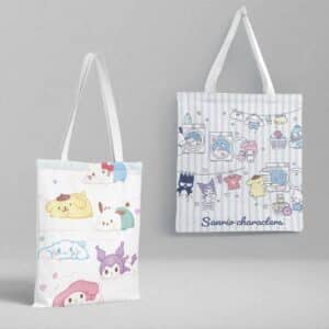 Kawaii Sanrio Hello Kitty & My Melody Washing Clothes Tote Bag