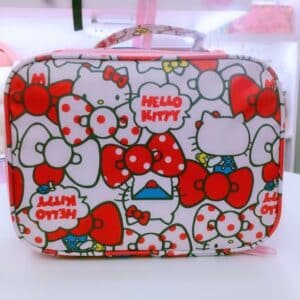 Kawaii Sanrio Hello Kitty Polkadots Ribbon Art Makeup Bag