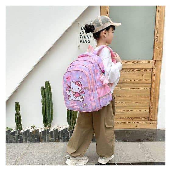 Adorable Hello Kitty Riding Magical Unicorn Girly Backpack