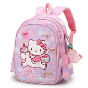 Adorable Hello Kitty Riding Magical Unicorn Girly Backpack