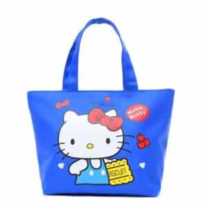 Cute Hello Kitty Cherry Heart Minimalist Design Tote Bag