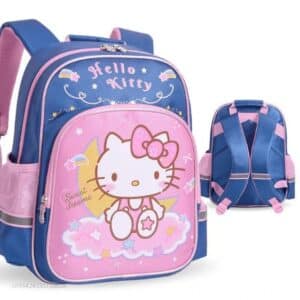 Cute Sweet Dreams Hello Kitty Design Blue Pink Backpack