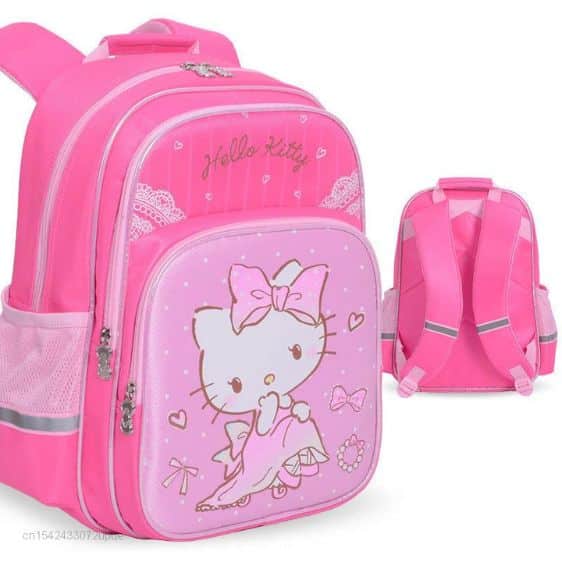 Kawaii Sanrio Hello Kitty Cat Dress Outfit Pink Backpack