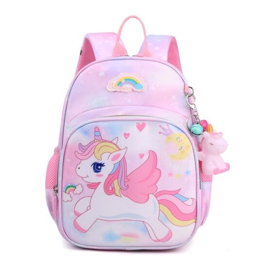 Cute Cartoon Unicorn Small Pink School Backpack for Girls