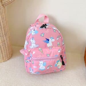 Cute Cartoon Unicorn Rainbow Children Pink Backpack