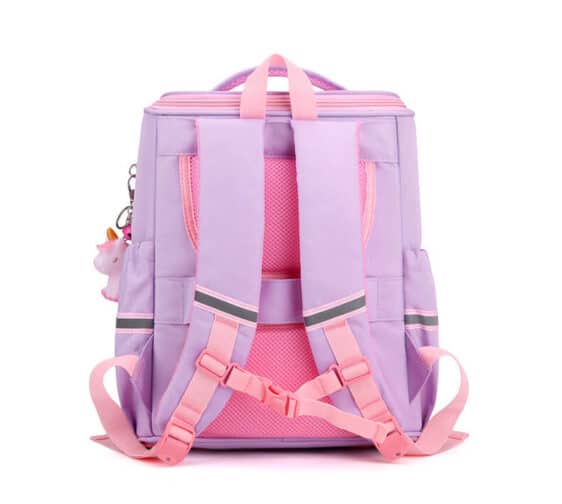 Magical Time Cute Unicorn Large Purple School Backpack