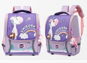 Waterproof Large Dark Purple Unicorn Backpack for Girls